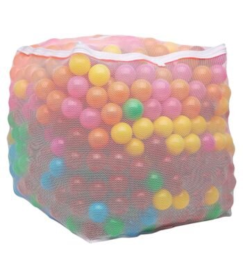 Amazon Basics BPA Free Crush-Proof Plastic Ball, Pit Balls with Storage Bag, for Toddlers Kids 12+ Months Play, Pack of 1000 Balls, 6 Bright Colors