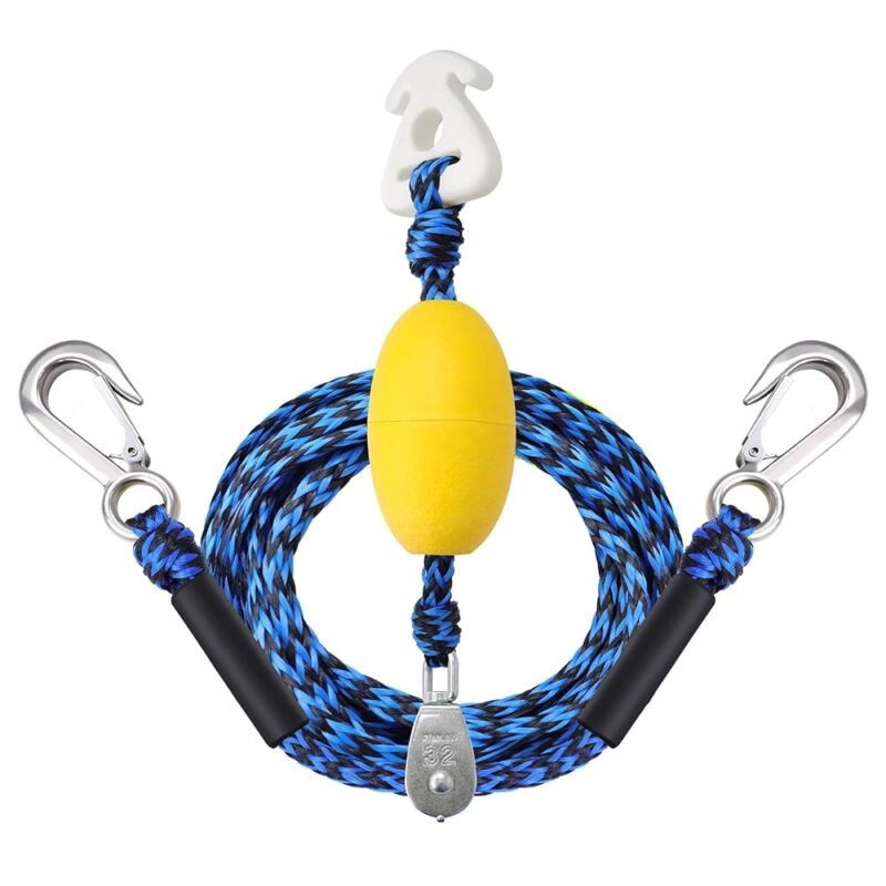 Boat Tow Rope with Stainless Steel, Ropes for Towable Tubes Jet Ski Accessories