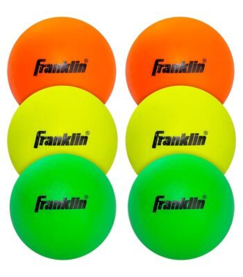 Franklin Sports Lacrosse Balls - Soft Rubber Lacrosse Balls for Kids - Perfect for Beginners & First Time Players - Softer & Smaller Construction than Regulation Balls - Bright...