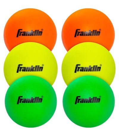 Franklin Sports Lacrosse Balls - Soft Rubber Lacrosse Balls for Kids - Perfect for Beginners & First Time Players - Softer & Smaller Construction than Regulation Balls - Bright...