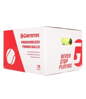 GAMMA Sports Pressureless Tennis Balls Box - Ideal for Practice, Teaching, and Training with High-Visbility Felt - Indoor and Outdoor Court Play - 48 and 75 Pack Sizes