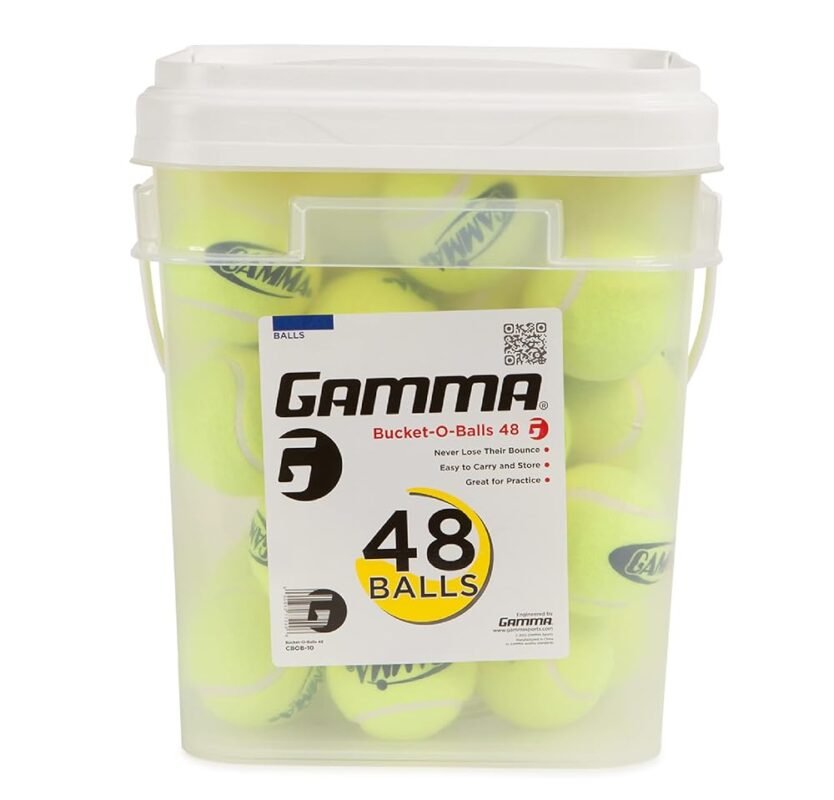 GAMMA Sports Pressureless Tennis Balls Box - Ideal for Practice, Teaching, and Training with High-Visbility Felt - Indoor and Outdoor Court Play - 48 and 75 Pack Sizes