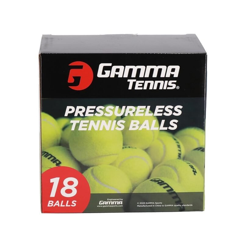 GAMMA Sports Pressureless Tennis Balls Box - Ideal for Practice, Teaching, and Training with High-Visbility Felt - Indoor and Outdoor Court Play - 48 and 75 Pack Sizes