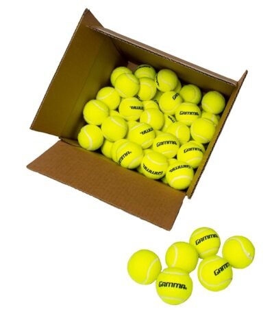 GAMMA Sports Pressureless Tennis Balls Box - Ideal for Practice, Teaching, and Training with High-Visbility Felt - Indoor and Outdoor Court Play - 48 and 75 Pack Sizes