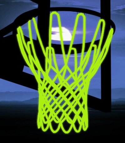 Glow Basketball Net, Nightlight Basketball Net Luminous Outdoor Portable Sun Powered Sport Nylon
