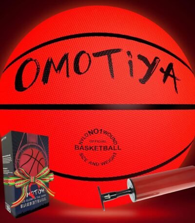Glow in The Dark Basketball, LED Light Up Basketball, Night Glowing Ball, Boys Girls Sports Gifts Accessories 8-12 Year Old, Toy Basketball Gifts Ideas for Age 8, 9, 10, 11, 12,...