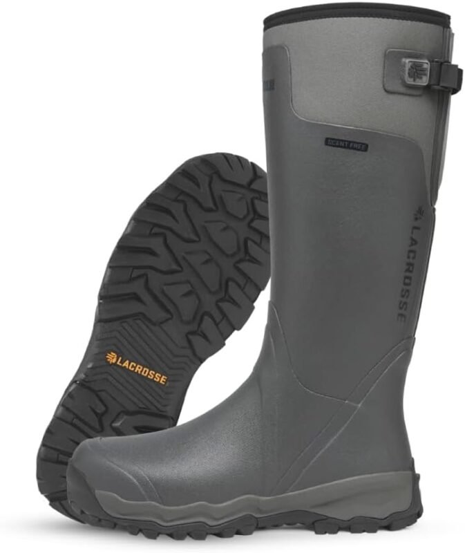 LaCrosse Alphaburly Pro 18" Hunting Boots for Men Featuring Waterproof Rubber, Adjustable Gusset, and EVA Footbed