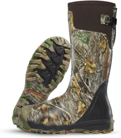 LaCrosse Alphaburly Pro 18" Hunting Boots for Men Featuring Waterproof Rubber, Adjustable Gusset, and EVA Footbed