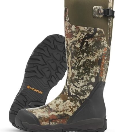 LaCrosse Alphaburly Pro 18" Hunting Boots for Men Featuring Waterproof Rubber, Adjustable Gusset, and EVA Footbed