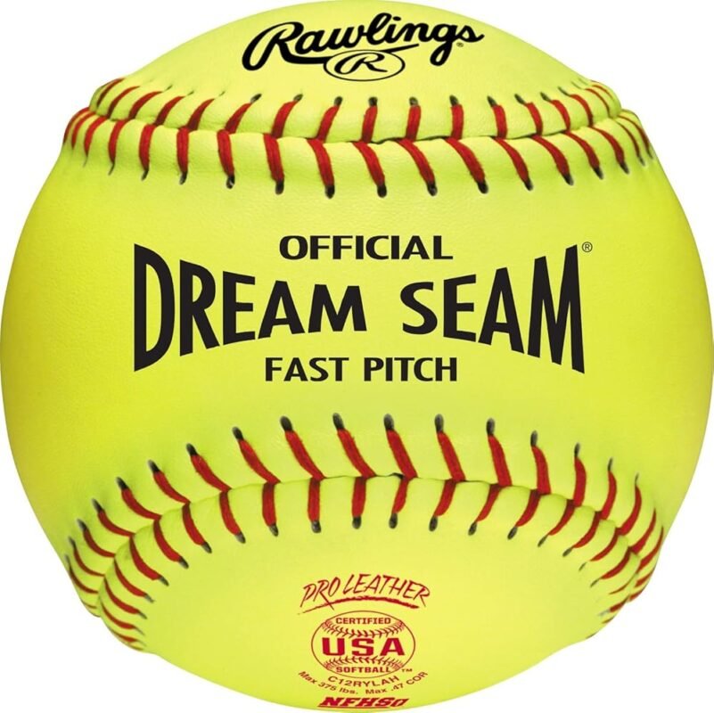 Rawlings | Official Dream Seam Fastpitch Softballs | 12" USA/ASA NFHS | C12RYLAH | Multiple Count Options