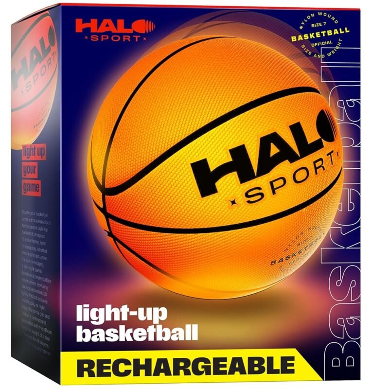 Rechargeable Light Up Basketball - Glow in The Dark Ball Accessories - Cool Birthday Gifts for 7 8 9 10 11 12 13 Year Old Boys - Outdoor Gear Toys Age 8-10 8-12 10-12 - Teen Boy...