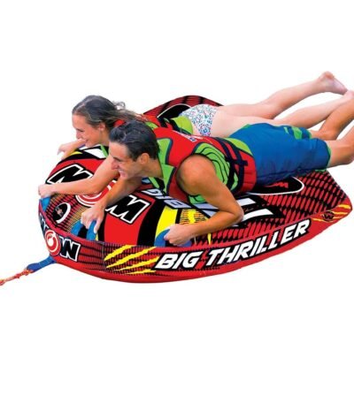 WOW Sports Thriller Towable Deck Tube for Boating Adults, Tubing Boat Inflatable for Water Sports